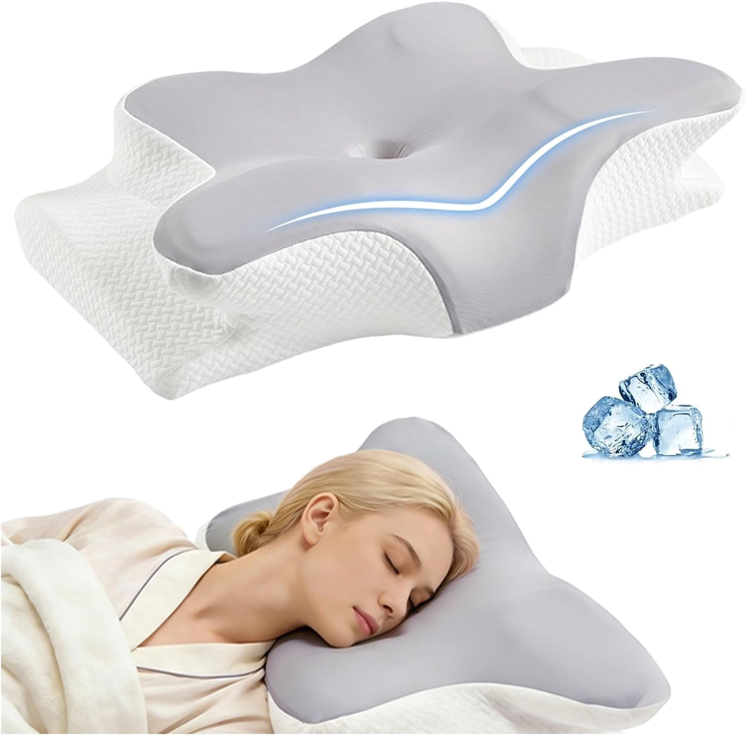 Tempur-Pedic Tempur-Neck™ + Cooling Pillow, Standard - Large