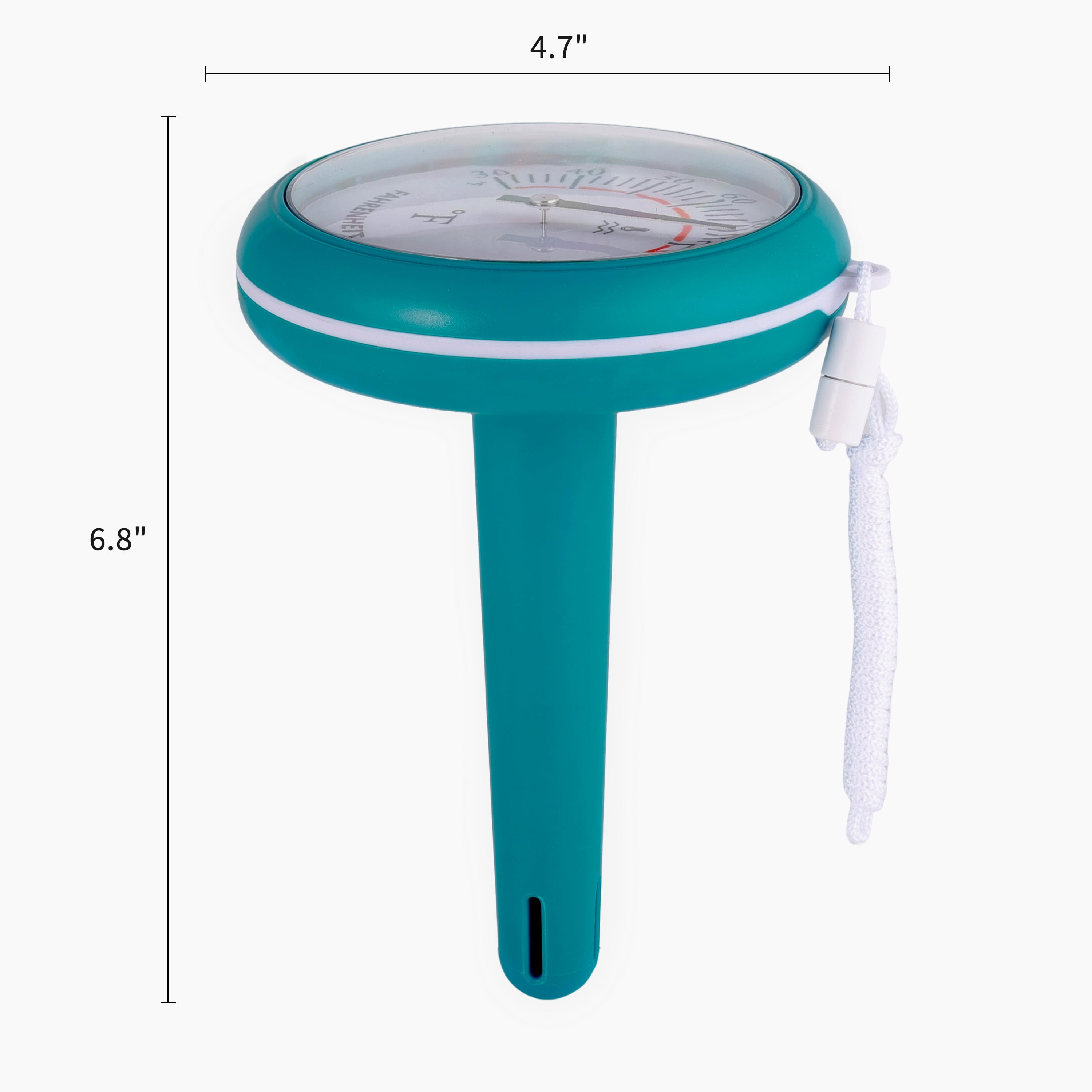 Bluescape Analog Top Dial Thermometer for Pools & Spas