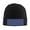 Black, variant on Deep Blue And White Dots Winter Beanie Hats for Men Women Warm Cozy Knitted Cuffed Skull Cap Deep Heather