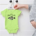 thumbnail image 5 of Gill McFinn Crappie Fish Fishing Romper Boys or Girls Infant Baby Brisco Brands 12M, 5 of 6