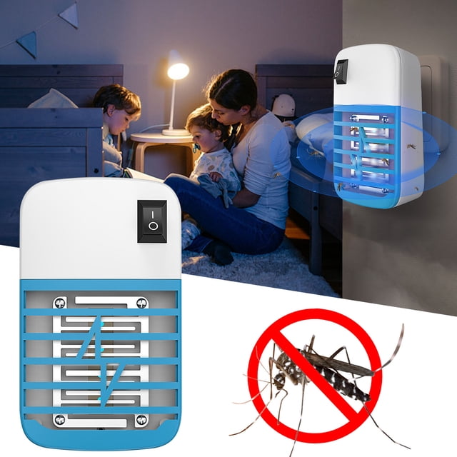 Xihbxyly Ofertas relámpago de hoy Lámpara fotocatalizadora LED para matar mosquitos, totalment automática, para interiores, con luz violeta
