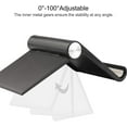 thumbnail image 3 of Mobile Phone Holder, Phone Stand Desk Desktop Mobile Holder Adjustable Foldable Portable Video Call Mount (1PH -Black), 3 of 7
