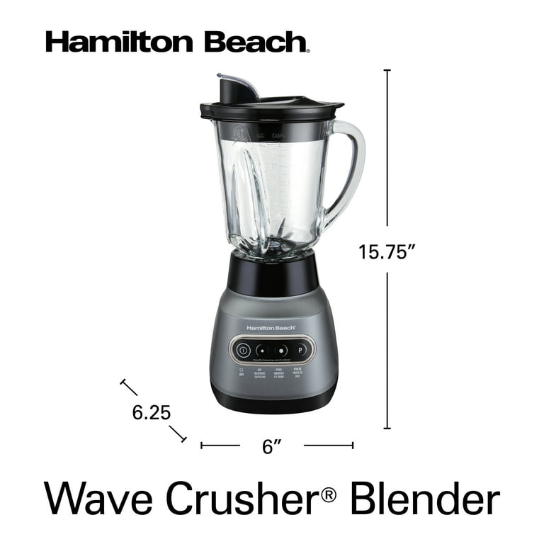Ice Crusher Blender with 40 oz. Glass Blender Jar and 20 Oz. Travel Jar