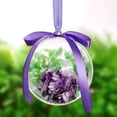 thumbnail image 4 of EeaseMX 10 bolas transparentes para árbol de Navidad, adornos colgantes para Navidad, adornos para dulces, confeti, caja de regalo, decoración para fiestas y bodas, 4 cm, 4 of 7