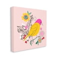 thumbnail image 4 of Stupell Industries Pink & Yellow Floral Bird Animals & Insects Painting Gallery Wrapped Canvas Art Print Wall Art, 17 x 17, 4 of 8