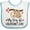 White and Blue, variant on Inktastic My First Valentines Day Baby Sloth Boys or Girls Baby Bib