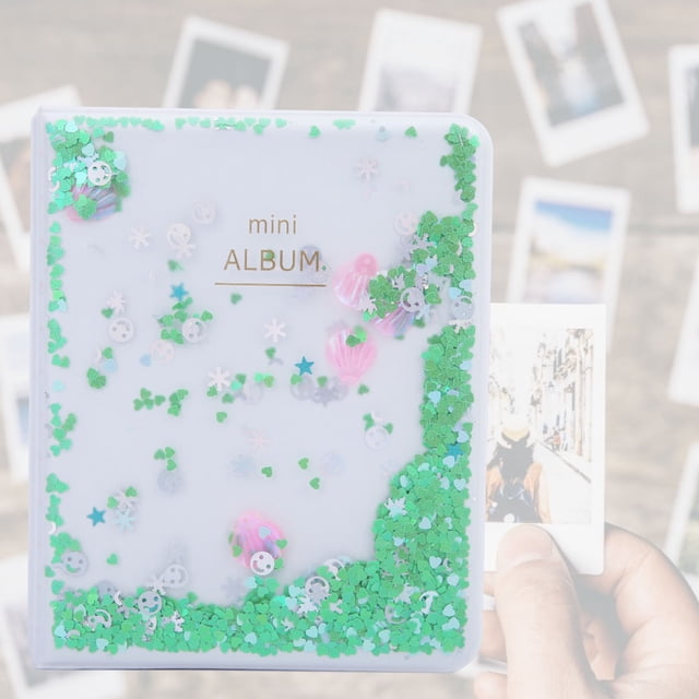 Álbum de fotos Bling Bling para Instax Mini Quicksand Beads 64 bolsillos