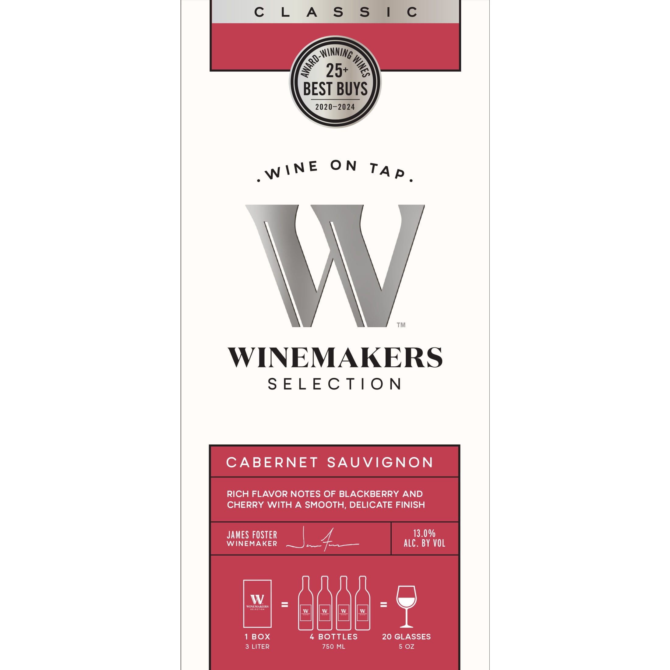 Winemakers Selection Cabernet Sauvignon, Red Wine, 3L