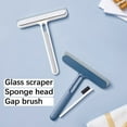 thumbnail image 3 of sruoe Shower Squeegee for Glass Doors, Squeegees for Cleaning Windows, Shower Scraper Squeegee, Indoor Glass Window Squeegee, Floor, Mirror Cleaner, Silicon Squeegees, 3 of 4