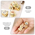 thumbnail image 2 of CIMAXIC Party 5pcs Metal Number Dices With Rounded Corner Table Game Dice Mini Dice Party Supply,0.51"X0.51"X0.51", 2 of 5