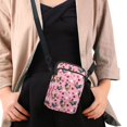thumbnail image 4 of HELLHERO Women Adjustable Shoulder Strap Cross Body Purse for Women Travel Daily Use Shoulder Purse Polyester 4.33x1.97x7.09, Roosters Hearts Gifts, 4 of 7