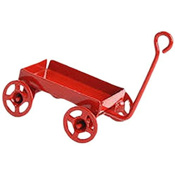 Timeless Minis Miniature Red Toy Wagon With Red Wheels 1 1875 X 6875 Inches Walmart Com Walmart Com