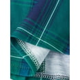 thumbnail image 6 of AIGUR Family Matching Christmas Pajamas Set, Green Blue Plaid Long Sleeve Button‑Up Shirt  Pants Soft Sleepwear for Holiday, 6 of 10
