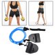 thumbnail image 3 of Entrenador de fuerza de brazos, bandas de resistencia, natación, fitness, ejercicios con remo 40 libras azul, 3 of 9