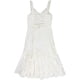 thumbnail image 1 of Rebecca Taylor - Vestido a media pierna con ojales para mujer, blanco, 6, 1 of 2