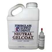 Neutral Gelcoat - No Wax - Gallon with 60cc Hardener (MEKP)