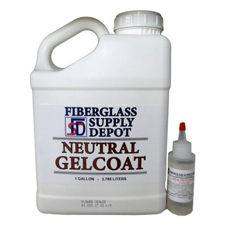 Neutral Gelcoat - No Wax - Gallon with 60cc Hardener