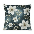thumbnail image 2 of Designart "Whitecap Floral Serenity" Floral Printed Throw Pillow, 2 of 5