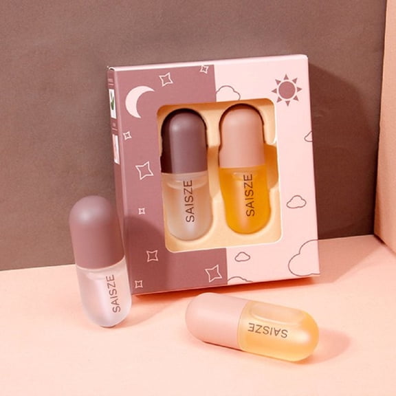 Lip Plumper, Lip Enhancer, Lip Plumper Gloss, Lip Care Serum, Lip Plumping Balm, Moisturizing Clear Lip Gloss for Fuller Lips & Hydrated Beauty Lips 5ML