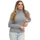 thumbnail image 1 of Blusa Mujer Manga Larga Cuello Alto Tricot Sweater Cacharrel Basic Elastano Deng Xun unisex, 1 of 2