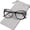 Black, variant on Women's Oversized Blue Light Blocking Computer Glasses