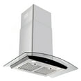 thumbnail image 2 of Tieasy 30 inch Wall Mount Range Hood Stainless Steel 700 CFM Black Touch Panel Kitchen Vent Fan, 2 of 10