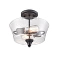 thumbnail image 4 of 2110-MB-Millennium Lighting-Caily - 2 Light Semi-Flush Mount-10.43 Inch Tall and 11.62 Inch Wide-Matte Black Finish, 4 of 6
