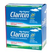 Claritin 24 Hour Chewable Allergy Relief, Non-Drowsy Allergy Medicine 1 Tablet (25 Pack)