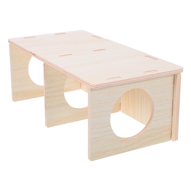Casa de hámster con varias cámaras: refugio de madera - laberinto desmontable para erizos - nido de refugio para sala de montaje DIY para animales pequeños, ratones, ratas y mascotas.
