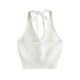 thumbnail image 4 of Txlixc Mujer Color Sólido Cuello En V Sin Mangas Halter Tops Hombro Chaleco Txlixc Sexy, 4 of 4