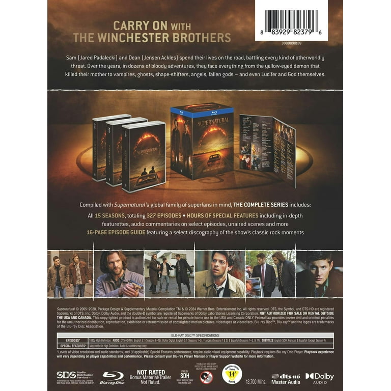 Supernatural: The Complete Series [Blu-ray] - Walmart.com