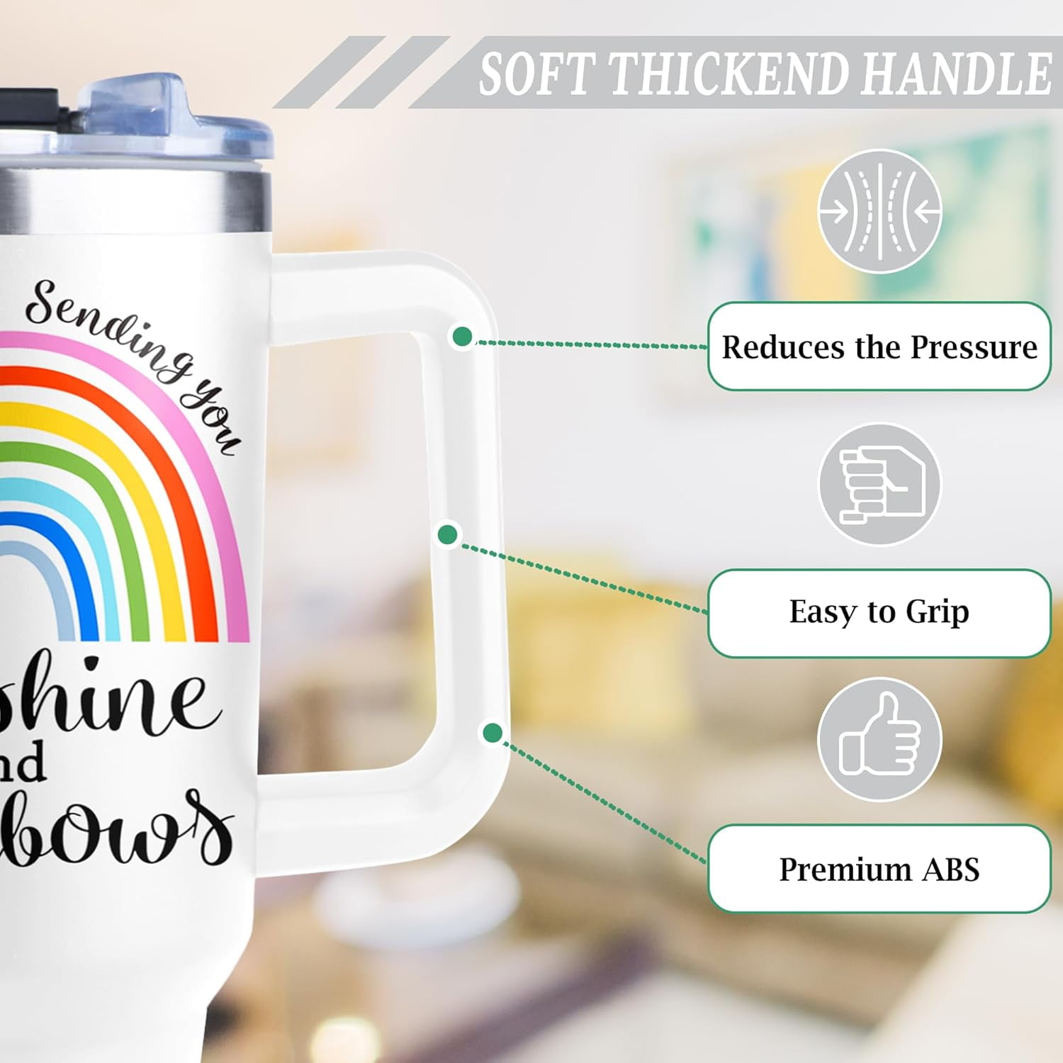 Sending Sunshine Gifts for Women, Get Well Soon Gifts for Women, Inspirational/Cancer Care/Thinking of You/Sympathy Gifts for Women Friends, Christmas Birthday Gifts for Women 40 Oz Tumbler