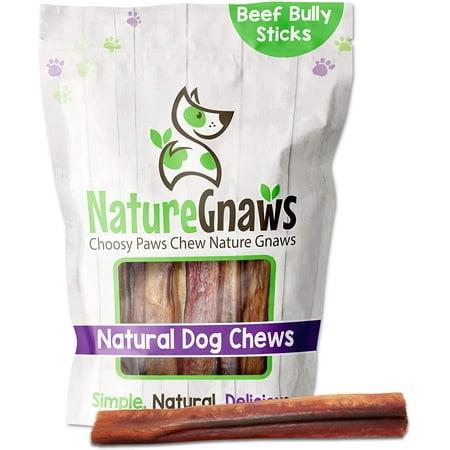 UPC: 0850014204365 | Nature Gnaws Bully Sticks (1 LB Bag) – 100% Natural Grass-Fed Beef Dog Chew Treats – Long Lasting – Rawhide Alternative Bones for Dogs – Inspected and Packaged in USA – Single Ingredient C
