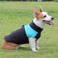 thumbnail image 4 of Chaleco de invierno para perros JAMW A prueba de viento Cálido Chaqueta con cremallera Ropa Talla L Azul, 4 of 5