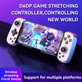 thumbnail image 5 of D6DP Wireless Stretching Extendable Gaming Controller Joystick Pad Compatible For IPhone Android Phones Switch Gamepad(Black), 5 of 8
