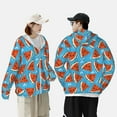 thumbnail image 5 of Picia Cartoon Watermelon Women's Men's UPF 50+ Sun Protection Hoodie Shirt Long Sleeve SPF Fishing Outdoor UV Hiking Lightweight Shirts-X-Large, 5 of 9