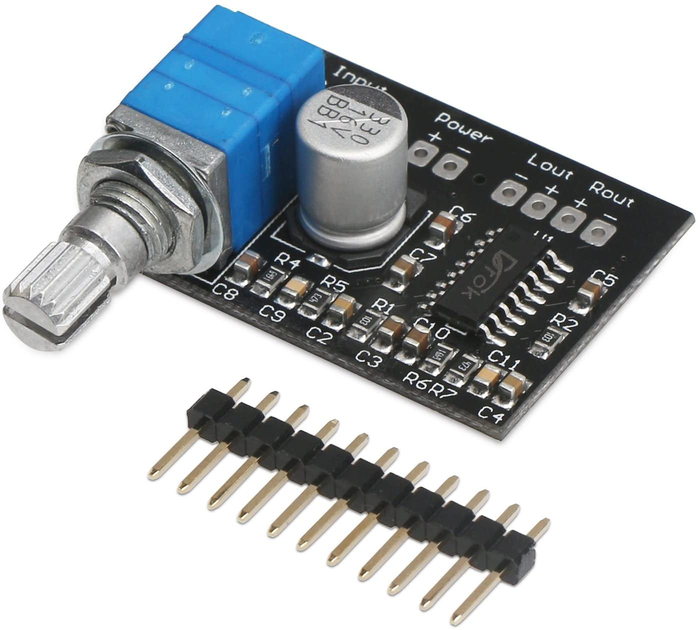 DROK Super Small 3W+3W DC 5V Audio Amplifier Handy Digital Power Amp ...