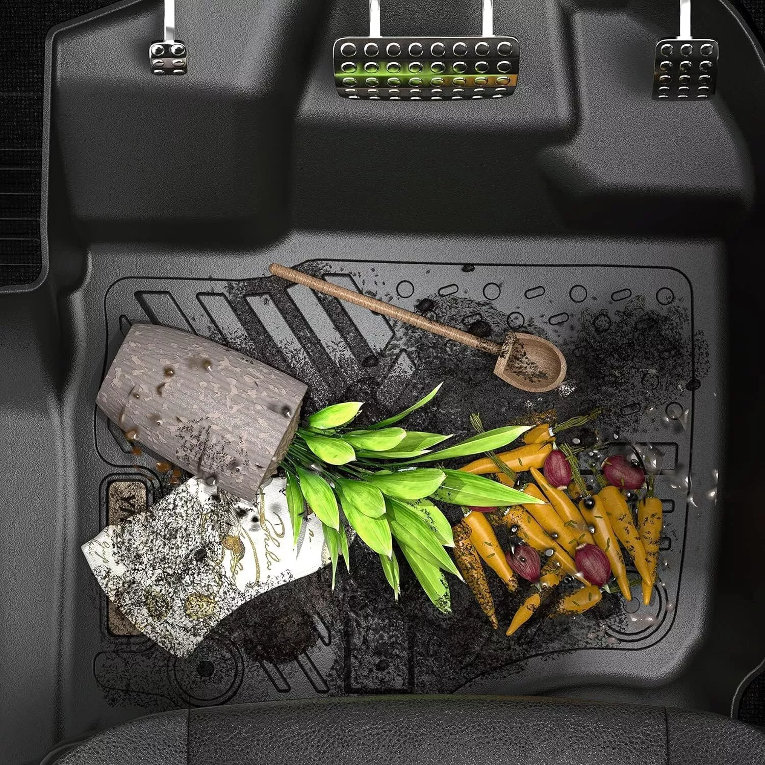 RVNI Floor Mat & Cargo Liner Full Set for 2018-2024 Honda Odyssey Mini Passenger Van All Weather Cargo Mat 1st 2nd and 3rd Rows Car Mats & Trunk Liner