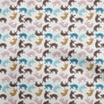 thumbnail image 1 of oneOone Velvet Brown Fabric Animal Cat Craft Projects Decor Fabric Printed By The Yard 58 Inch Wide, 1 of 4