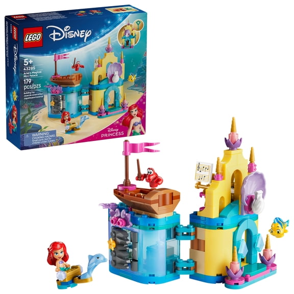 LEGO Disney Princess Ariel's Magical Mini Palace Building Toy - Little Mermaid Toys & Playset for Girls & Boys, Ages 5 - Disney Gifts for Kids - 43285