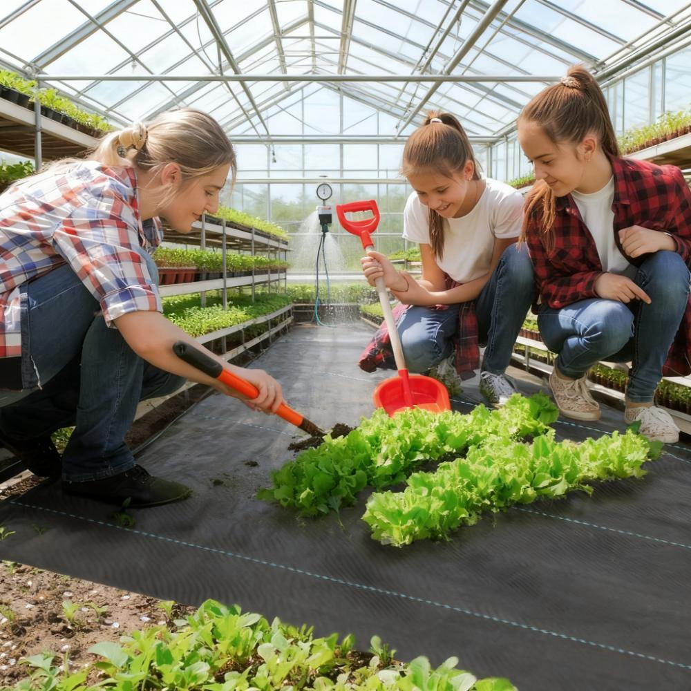 DECMAY Weed Barrier Fabric 3.9ft x 300ft | Heavy-Duty Woven Landscape Fabric for Weed Control, 140 GSM PP Ground Cover for Gardening, Landscaping, Outdoor Use (Black)