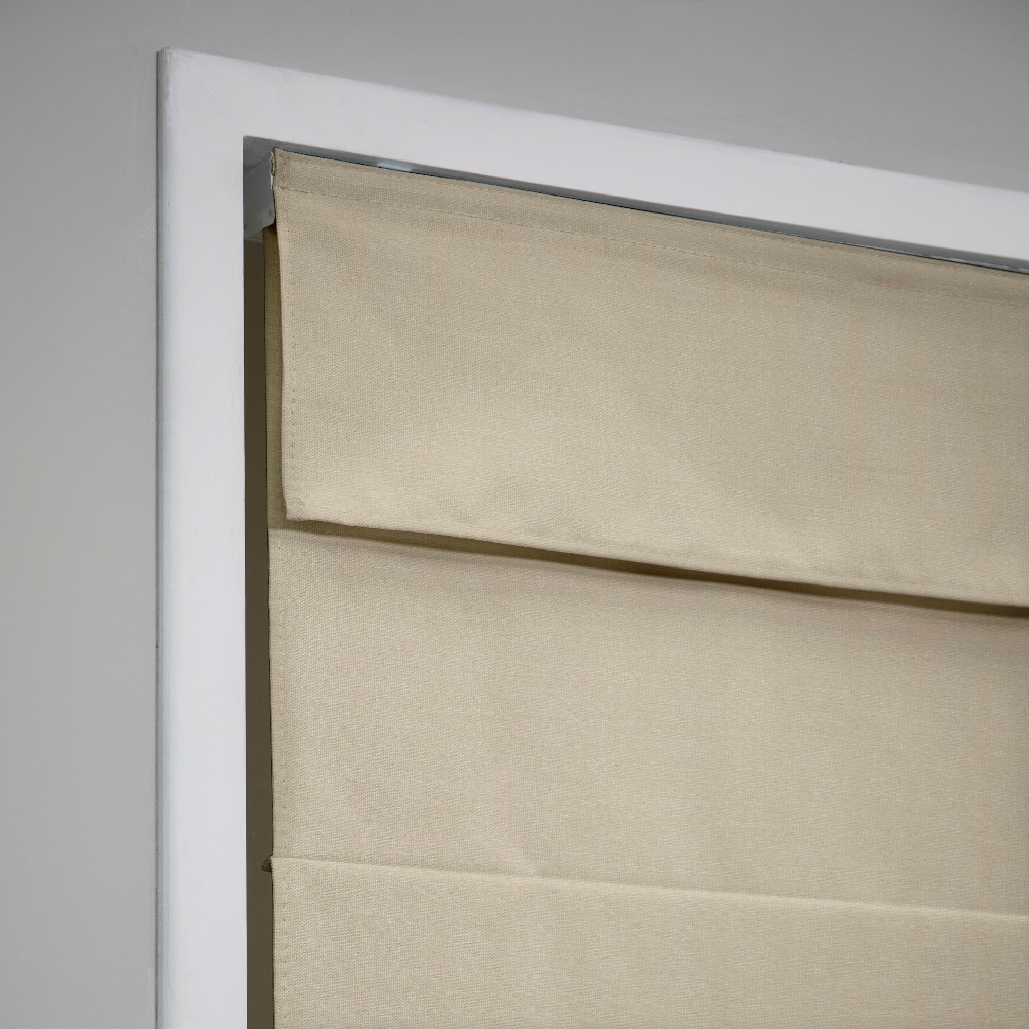 Regal Living Classic Cordless Room Darkening Roman Shade, Linen, 34W x 64L