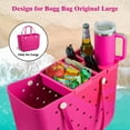 thumbnail image 5 of Top Cup Holder Tray for Bogg Bag Large, Waterproof ABS Drink Holder Fit for Stanley Cup - Organizer & Topper Tray Accessories for Bogg Bag (Pink), 5 of 7