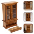 thumbnail image 4 of Miangastore Bibliothèque Miniature Meubles de Maison de Poupée Armoire de Rangement Petite Décoration de Meubles, 4 of 9