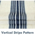 thumbnail image 3 of DriftAway Farmhouse Vertical Striped Linen Blend Textured Light Filtering Semi Sheer Curtains for Living Room Bedroom 108 Inches Long Drapes 2 Panels Broad Striped Linen Dark Blue, 3 of 8