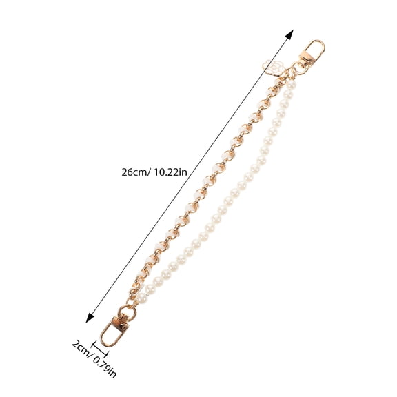 Tineasur Beige Beaded Phone Lanyard for Cell Phones, Comfortable and Versatile Accessory for Everyday Use