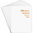 White Cardstock Paper Bundle 100 Sheets Cardstock 8.5 X 11 Inch, 230