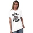 thumbnail image 4 of Crazy Cat Lady in Training Funny Cute Women's Plus Size Graphic Tee Brisco Brands 2X, 4 of 5