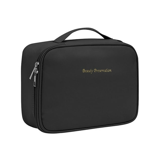 Premium Travel Makeup Cosmetics Bag, Large Professional Organizer With Customizable