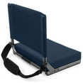 thumbnail image 2 of Cascade Mountain Tech Ultra-Padded Stadium Seat for Bleachers, Navy Blue, 2 of 4
